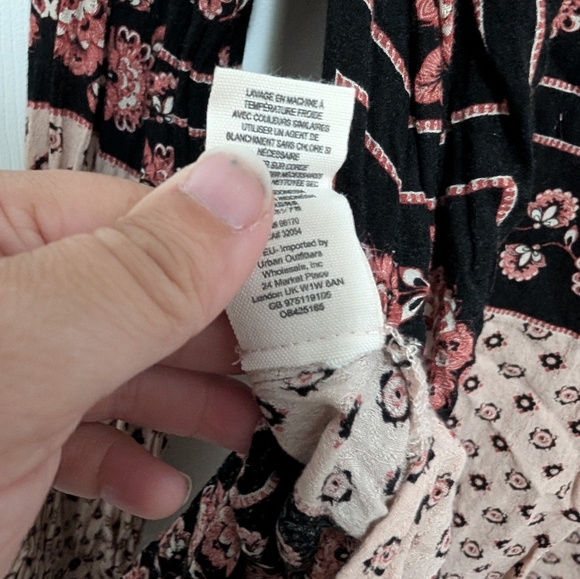 Free People Size Medium Changing Times Printed Tunic, Long Sleeve Boho Blouse - Picture 7 of 13